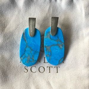 NWOT Blue Statement Earrings